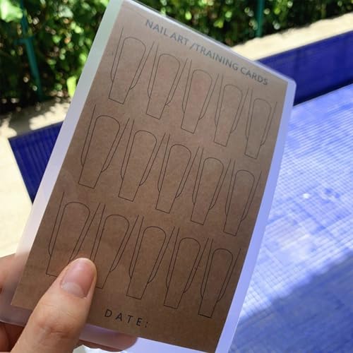 Nail Art Lines Praxis papier mit Film zeichnung Malerei Vorlage Lernbuch Maniküre Werkzeuge UV Gel Polish Guide Nägel Zubehör von Yawdil