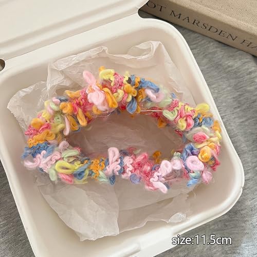 Yawdil Neue Bunte Haars pangen für Frauen Plüsch Harz Wolken Haar klaue große kleine EIN-Wort-Haifisch-Clip Trend iges tägliches Haar-Accessoire von Yawdil