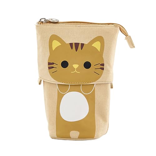 Niedliche Katze stehend Bleistift Fall Teleskop Bleistift Halter Kawaii Stand Up Bleistift Fall Schul bedarf Schreibwaren Kinder Geschenk von Yawdil