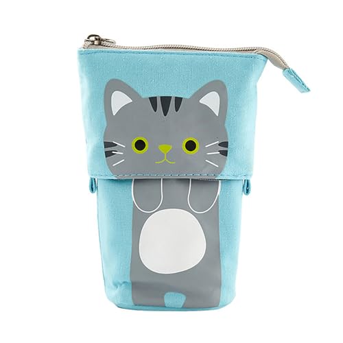 Niedliche Katze stehend Bleistift Fall Teleskop Bleistift Halter Kawaii Stand Up Bleistift Fall Schul bedarf Schreibwaren Kinder Geschenk von Yawdil