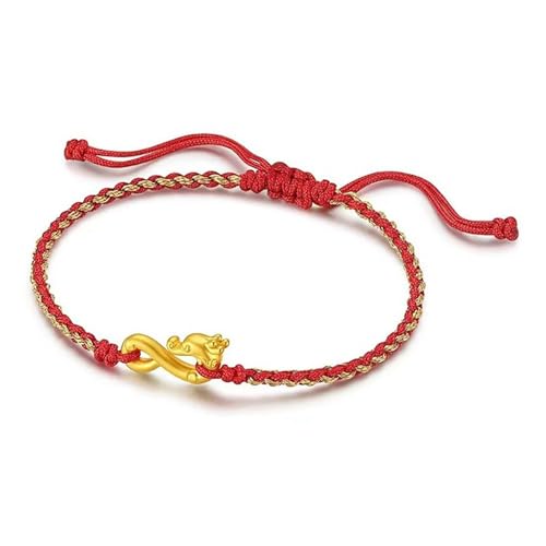Yawdil Armband im chinesischen Stil für Frauen Männer bringt Reichtum Gesundheit und viel Glück mit roten Perlen Armband von Yawdil