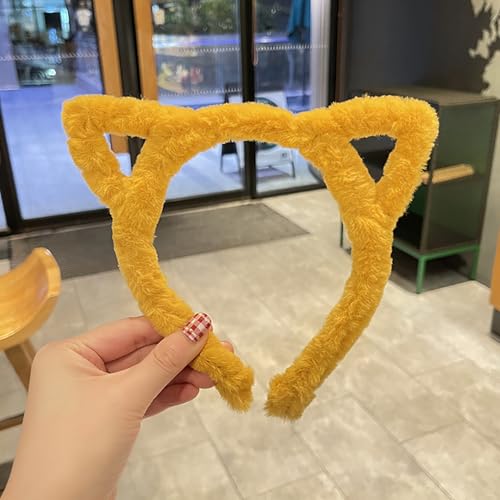 Yawdil Katzen oars Damen Stirnband Plüsch Haarband Kopf bedeckungen Mädchen Haar Reifen Haarschmuck Cosplay Party Kopf bedeckung von Yawdil