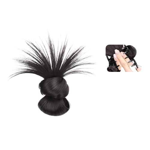 Yawdil Synthetische Perücke Bun Lazy Hair Chignon Dancer Weibliche Fleisch bällchen Kopf Haars pange Styling Haarschmuck von Yawdil