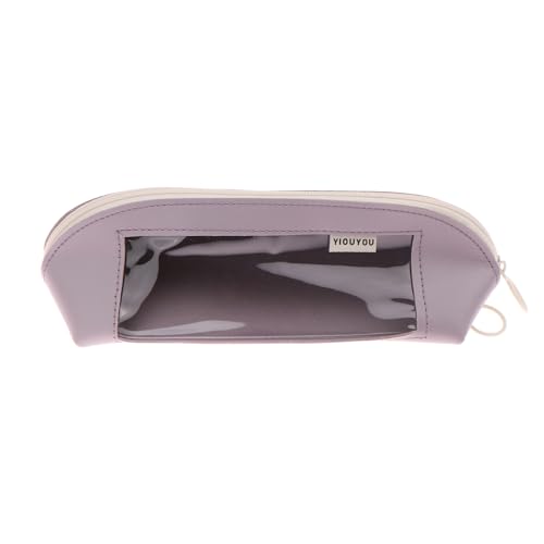 Yawdil Transparente Muschel-Feder hülle, wasserdichte Stift hüllen mit großer Kapazität, einfache Schüler-Schreibwaren Box Schul Material von Yawdil