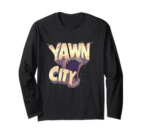 Lustiges Gähnstadt Statement Kostüm für Jungen und Mädchen Langarmshirt Lustiges Gähnstadt Statement Kostüm für Jungen und Mädchen Langarmshirt von Yawn Outfit