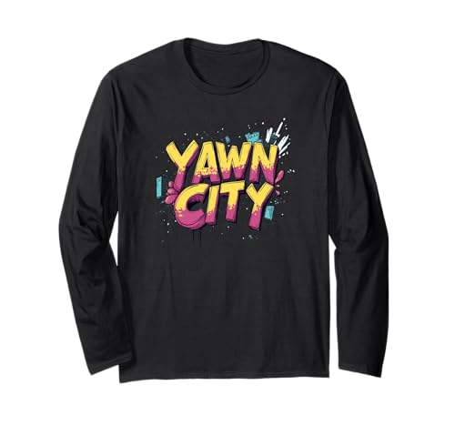 Vibrant Yawn City Logo für Jungen und Mädchen Langarmshirt Vibrant Yawn City Logo für Jungen und Mädchen Langarmshirt von Yawn Outfit
