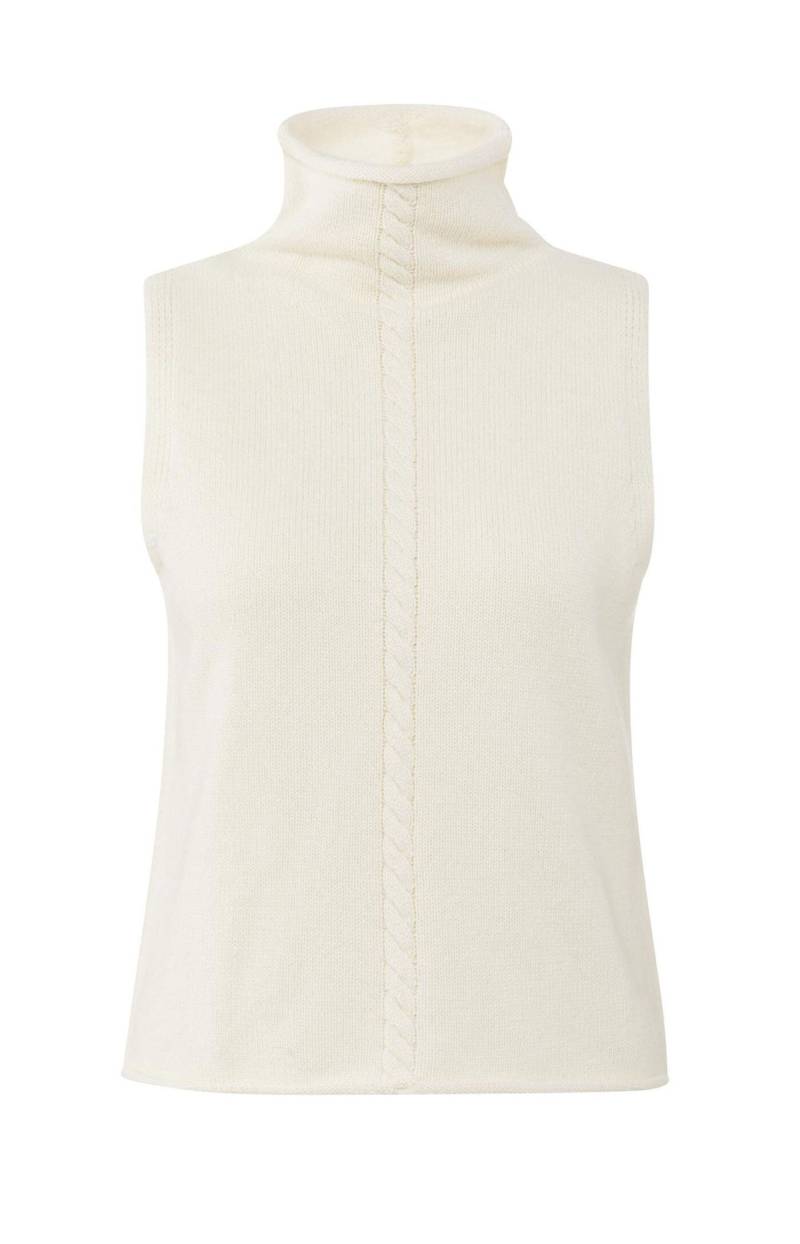 Yaya - Ärmelloser Pullover mit hohem Halsausschnitt beige - Gr. - XS von Yaya