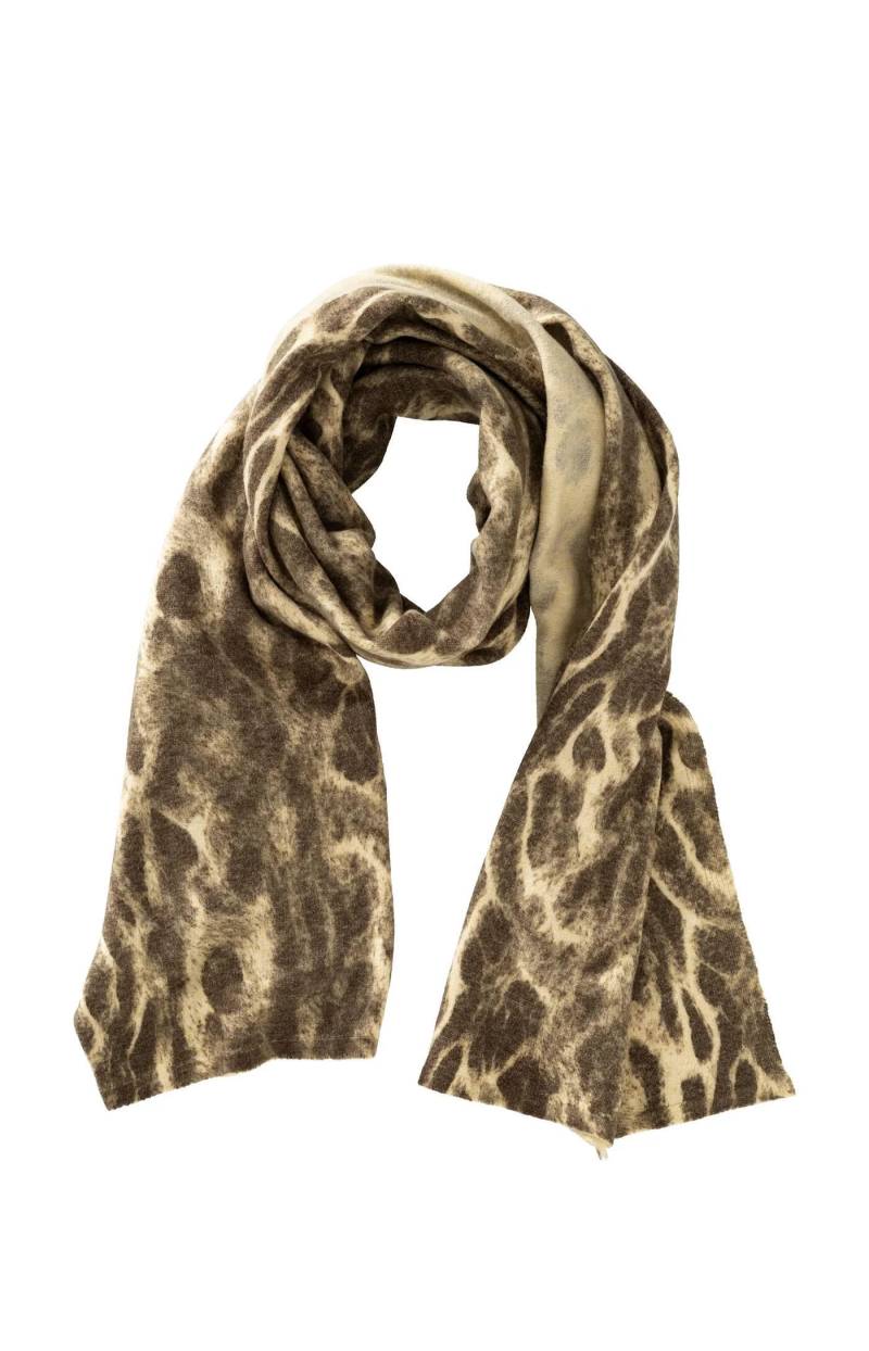 Yaya - Ausgefallener Schal mit Tiermotiv braun - Gr. - ONE SIZE von Yaya