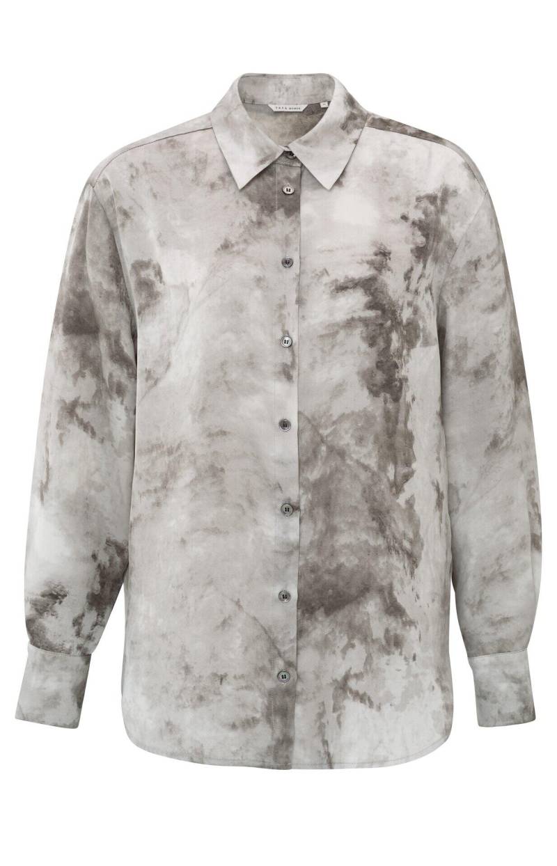 Yaya - Bluse mit Aufdruck grau - Gr. - 42 von Yaya