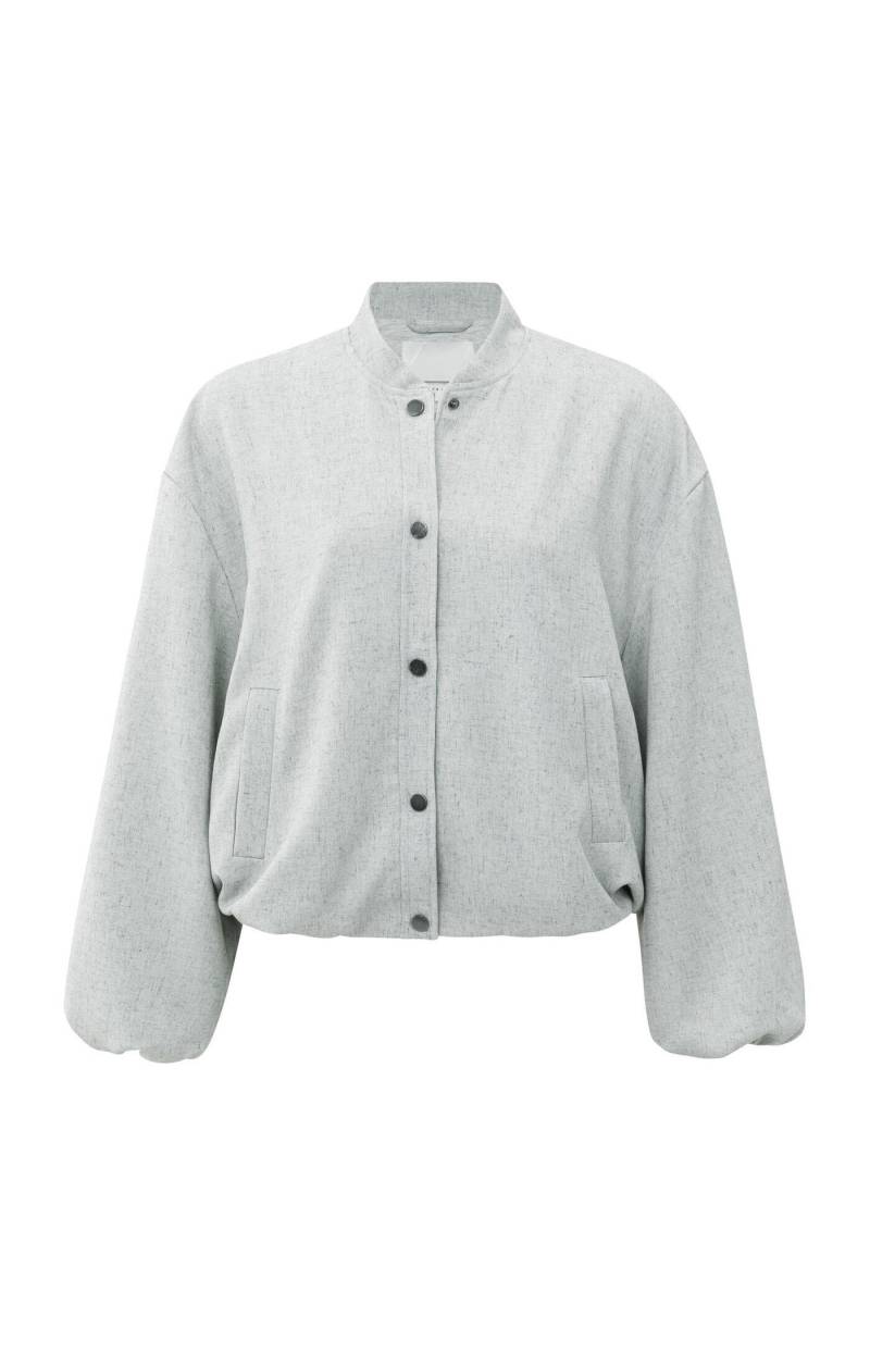 Yaya - Gewebte Oversize-Jacke grau - Gr. - 40 von Yaya