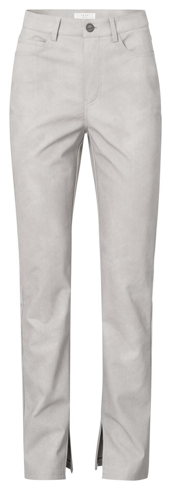 Yaya - Hose aus Nubuk-Kunstleder grau - Gr. - 40 von Yaya