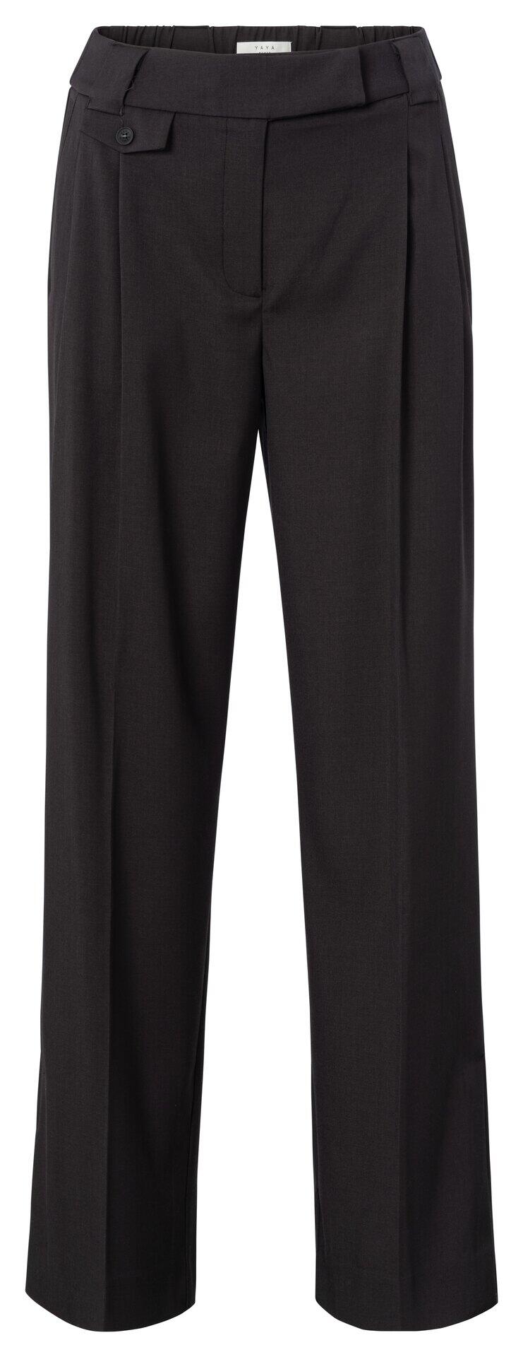 Yaya - Hose mit hoher Taille grau - Gr. - 42 von Yaya