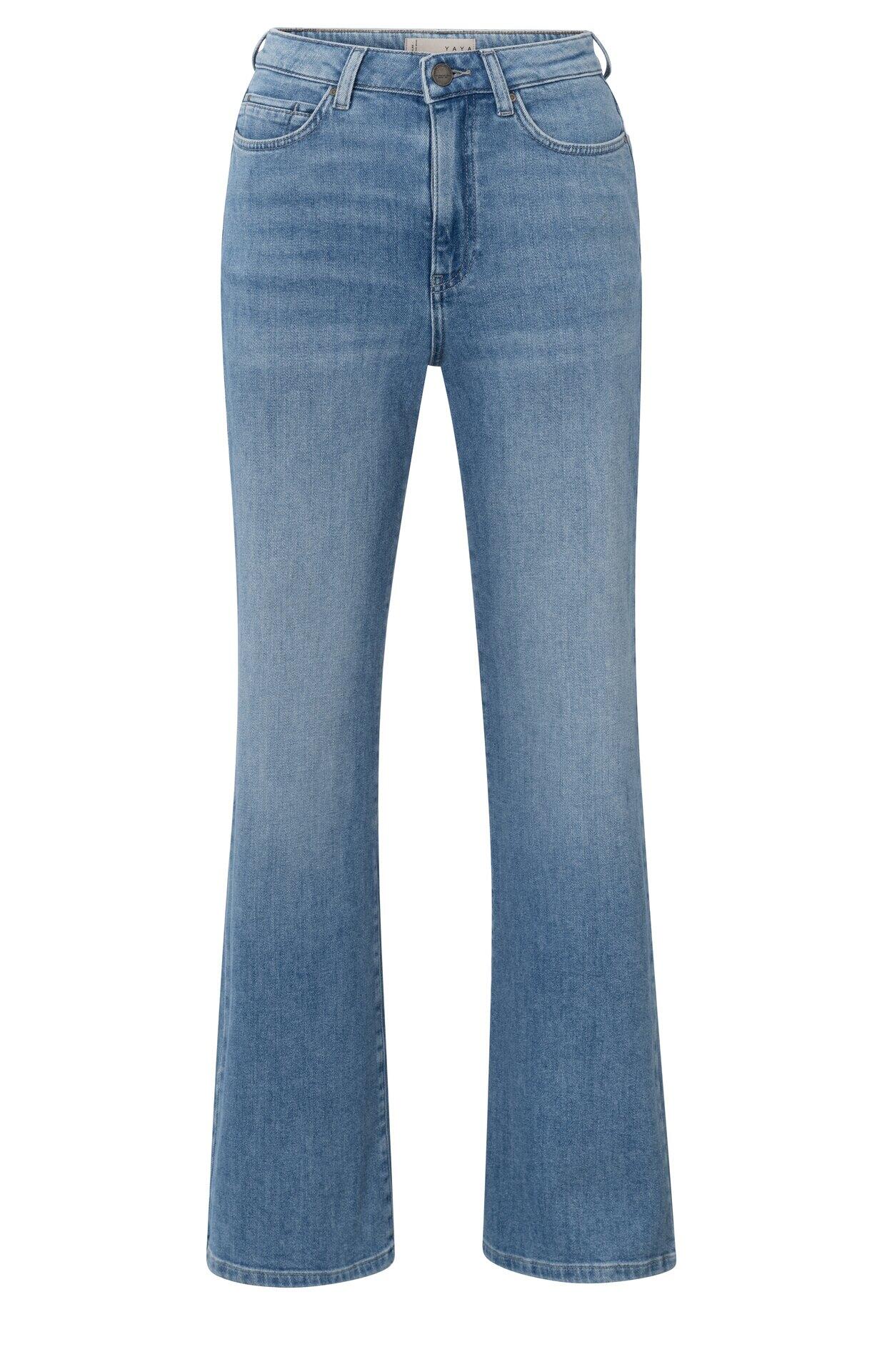 Yaya - Jeans mit weitem Bein (L32) blau - Gr. - 40 von Yaya