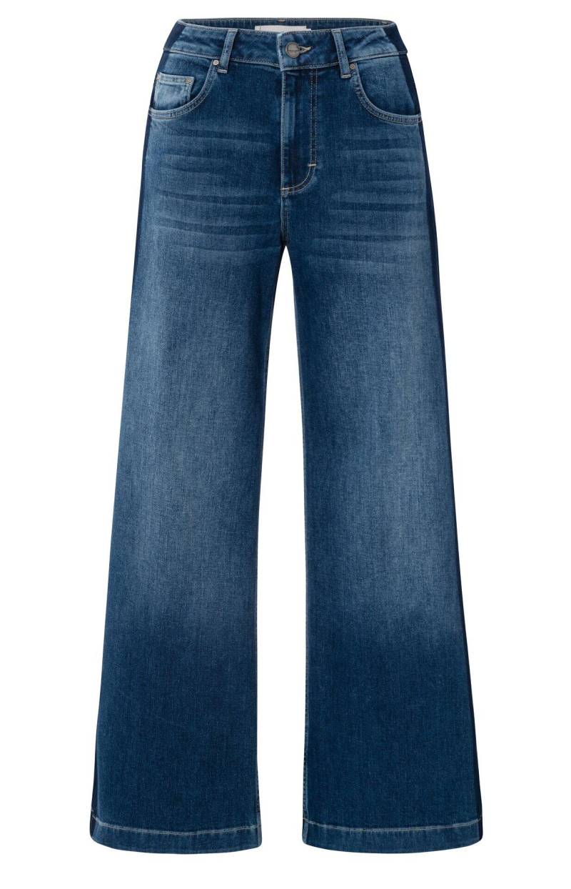 Yaya - Weite Jeans mit Tape - L32 blau - Gr. - 36 von Yaya