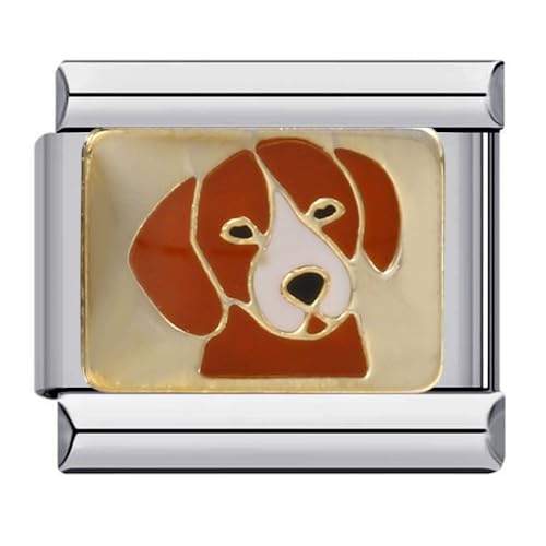 YayaVrillant Italian Charm Bracelet Charms, Italian Charm Bracelet Silber 9mm Tier Armbänder Zubehör, DIY Abnehmbar Module Für Italienische Armbänder (L) von YayaVrillant