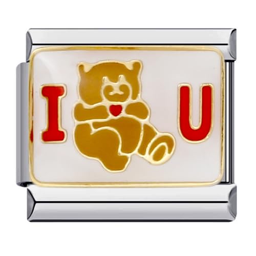 YayaVrillant Italian Charm Bracelet Charms, Italian Charm Bracelet Silber 9mm Tier Armbänder Zubehör, DIY Abnehmbar Module Für Italienische Armbänder (N) von YayaVrillant