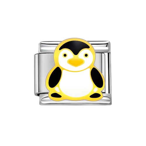 YayaVrillant Italian Charm Bracelet Charms, Italian Charm Bracelet Silber 9mm Tier Armbänder Zubehör, DIY Abnehmbar Module Für Italienische Armbänder (d) von YayaVrillant