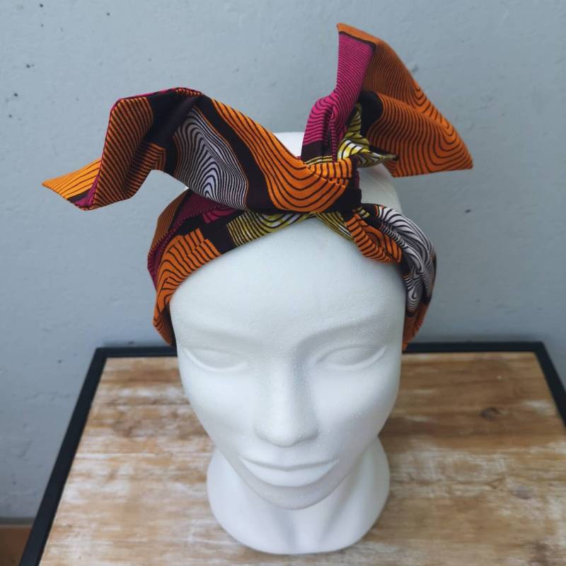 Haarband Afrika Mit Draht Verstärkt, Wired Headwrap Africa, Hairtie, , Ethnic Tourban African Headwrap, Scarf, Afroturban, Haarband von Yayefallcreations