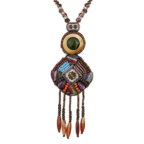YAZILIND Kreative Weinlese-Lange Boho Statement Perlen Quaste Halskette Trendy böhmische für Frauen Accessoires Schmuck YAZILIND Kreative Weinlese-Lange Boho Statement Perlen Quaste Halskette Trendy böhmische für Frauen Accessoires Schmuck von YAZILIND
