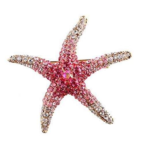 YAZILIND Brosche Farbe Strass Seepferdchen Seestern Fisch Tier Brust Schnalle Pin Frauen Corsage Kleidung Zubehör Party Rosa YAZILIND Brosche Farbe Strass Seepferdchen Seestern Fisch Tier Brust Schnalle Pin Frauen Corsage Kleidung Zubehör Party Rosa von YAZILIND