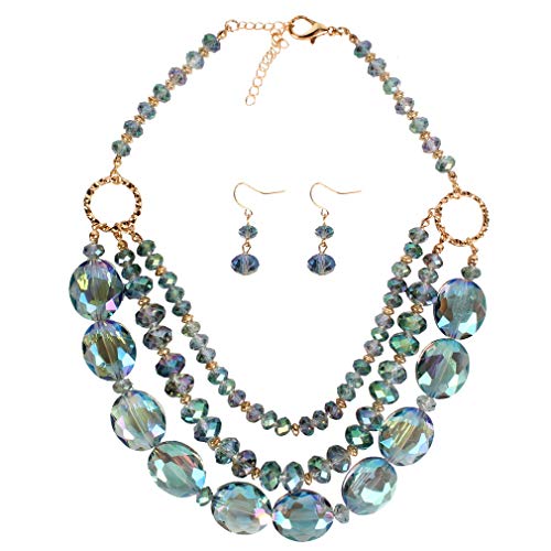 YAZILIND Retro Schmuck Set Übertriebene Schlüsselbeinkette Halskette Fishhook Drop Ohrringe Frauen Damen Geschenk YAZILIND Retro Schmuck Set Übertriebene Schlüsselbeinkette Halskette Fishhook Drop Ohrringe Frauen Damen Geschenk von YAZILIND