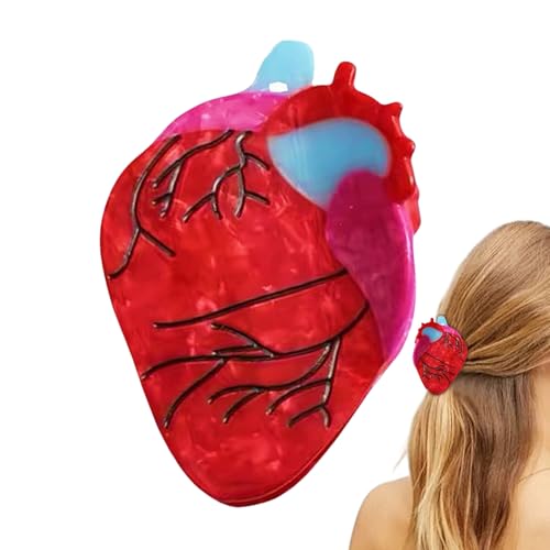 Yaztauho Claw Clips, Anatomische Haarspangen Für Damen, Auffälliges Accessory Rutschfester Halt Für Stylingvielfalt Herbst Strandurlaub Halloween von Yaztauho