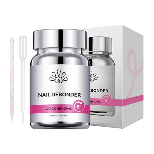 Yaztauho Kleberentferner Für Künstliche Fingernägel | Effektive Sanfte Entfernung Von Nagelgel Für Aufklebernägel 80ml,Sanfte Entfernung Für Anfänger Frauen Schönheit Zuhause von Yaztauho