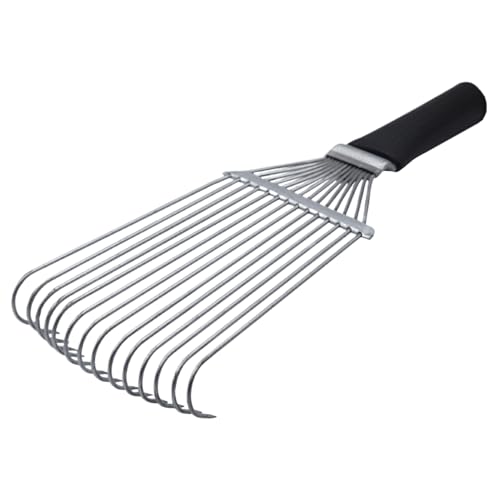 Yaztauho Pflege Rechen,Unterwolle Rückenkratzer Rechen | Ergonomischer Stahl Kaschmir Wolle Entfilzungskamm | Für Schafe Kühe Ziegen Tiere Haustiere von Yaztauho