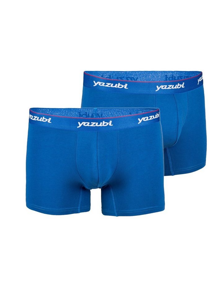 Yazubi Boxershorts Yazubi - Basic Trunks long (Spar-Packung, 2-St., 2er-Pack) bequeme Baumwoll Unterhosen im von Yazubi
