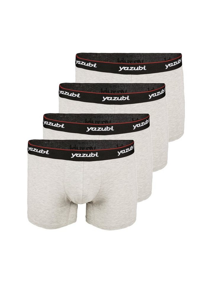 Yazubi Boxershorts Yazubi - Basic Trunks long (Spar-Packung, 4-St., 4er-Pack) bequeme Baumwoll Unterhosen im von Yazubi