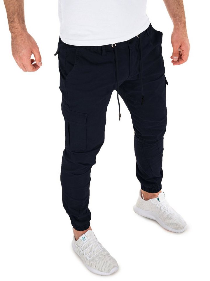 Yazubi Cargohose Elijah Herren Cargo Chino in Tapered-Form mit gedrehtem Bein von Yazubi