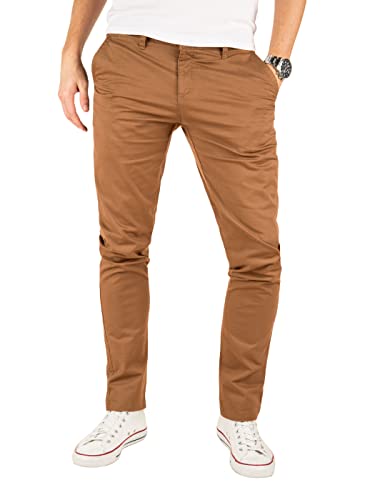 Yazubi Kyle - Braune Chino Herren Hose - Business Chinohose Für Männer - Stretch Chinojeans, Braun (Camel Otter 181018), W32/L32 von Yazubi