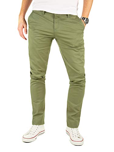 Yazubi - Grüne Chino Herren Hose - Business Chinohosen Für Männer Mit Stretch - Chino Kyle by Yzb Jeans, Grün (Dusky Green 4R170517), W29/L32 von Yazubi