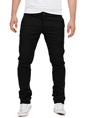 Yazubi - Baumwoll Chino Herren Hose - Business Chinohosen - Männer Stretch Stoffhosen Dustin, Schwarz (Black 4R194008), W31/L36 von Yazubi