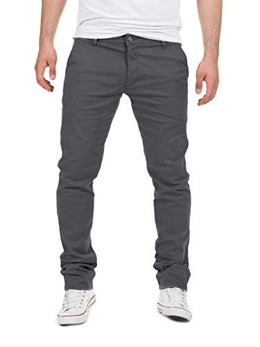 Yazubi Dustin - Chino Hosen Für Herren - Chino Jeans Slim Fit - Business Chinohosen Mit Stretch, Grau (Magnet 4R193901), W32/L36 von Yazubi