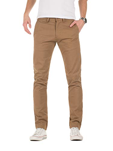 Yazubi Chino Hose Camel M192 by Yzb Jeans Braun Herren Stoffhose Chinohosen Beige Business Männer Chinos, Camel (Otter 181018), W33/L38 von Yazubi