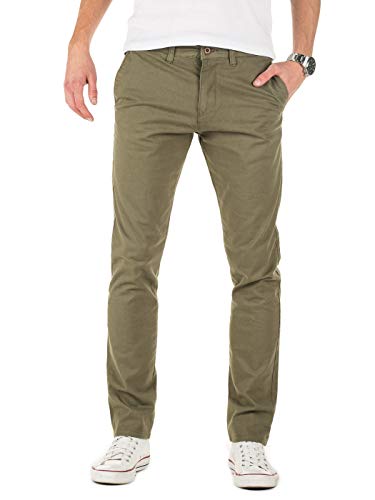 Yazubi Chino Hose grün M191 by Yzb Jeans graue Herren Khaki Stoffhose Chinohosen Olive Business Maenner Chinos, Dusty Olive (180515), W32/L38 von Yazubi