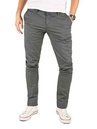 Yazubi Kyle - Chino Hosen Für Herren - Graue Business Chinohosen Mit Stretch - Slim Fit Chino Aus Baumwolle, Grau (Magnet 4R193901), W32/L32 von Yazubi