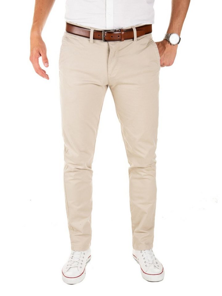 Yazubi Chinohose Modische Chino Hose Dustin von YAZUBI mit Gürtel bequeme Chinohose mit Gürtel von Yazubi