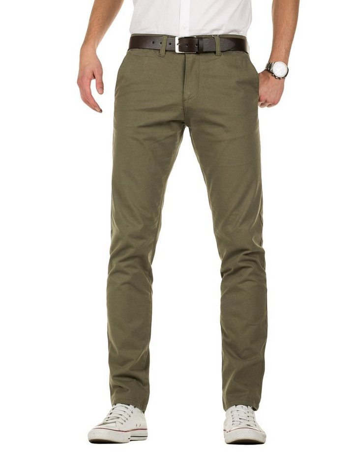 Yazubi Chinohose Kyle Chino-Hose mit Gürtel von Yazubi