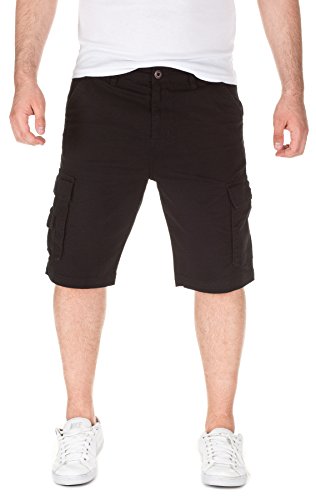 Yazubi Herren Chino Bermuda Cargo Shorts Mundo, Black (2000), W30 von Yazubi