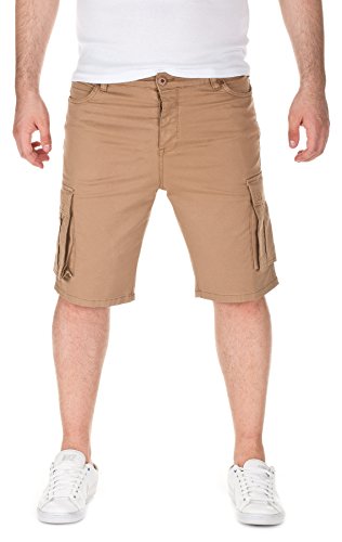 Yazubi Herren Chino Bermuda Cargo Shorts Taric, Camel (3004), W32 von Yazubi