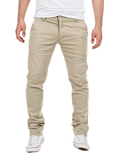 Yazubi - Herren Chino Hose Dustin - Chinohose Für Männer - Baumwoll Hosen, Beige (Plaza Taupe 161105), W36/L30 von Yazubi