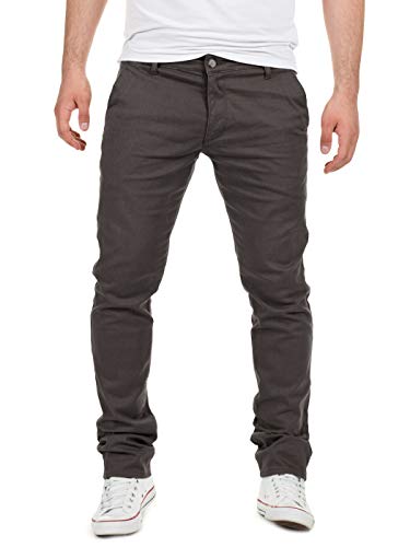 Yazubi Chino Hose Herren Dustin - Männer Chinohosen - Slim Fit Herrenhosen by Yzb Jeans, Grau (Iron Gate 193910), W29/L32 von Yazubi