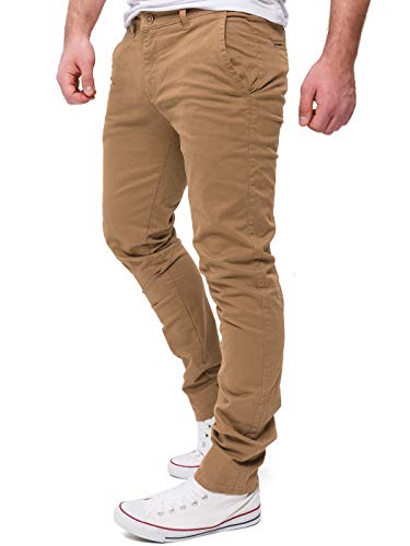 Yazubi Herren Chino Hose Merlin II - Slim Fit - NEU, Braun (Camel Otter 181018), W31/L36 von Yazubi