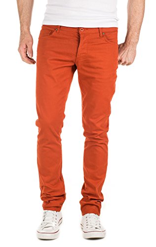 Yazubi Herren Chino Hose Simon - Slim Fit Chinohose für Männer, Orange (Burnt Brick 181350), W29/L32 von Yazubi