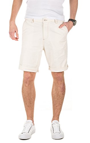 Yazubi Herren Chino Shorts Aiden Gemustert, Beige (Turtledove 125202), W38 von Yazubi