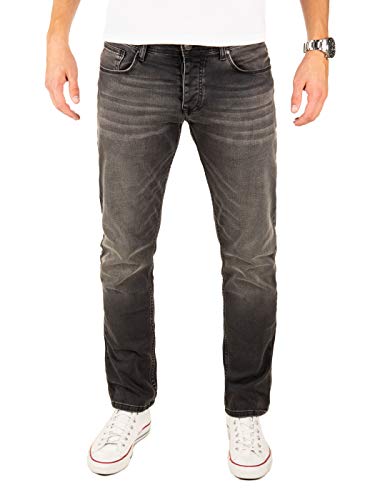 Yazubi Herren Jeans Edvin Slim - Jeans Hosen für Männer - Schwarze Vintage Denim Stretch Hose Jeanshose Regular, Grau (Phantom 194205), W29/L30 von Yazubi