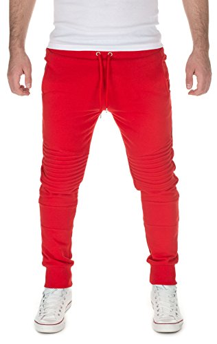 Yazubi Herren Jogginghose - Biker 104 - Trainingshose, red (10004), S von Yazubi