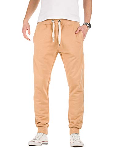 Yazubi Herren Jogginghose Edward - Bequeme Sweathose, Gelb (Indian tan 171328), M von Yazubi